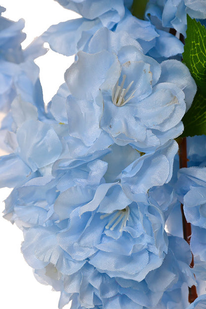 39.5" Silk Cherry Blossom Bush Light Blue