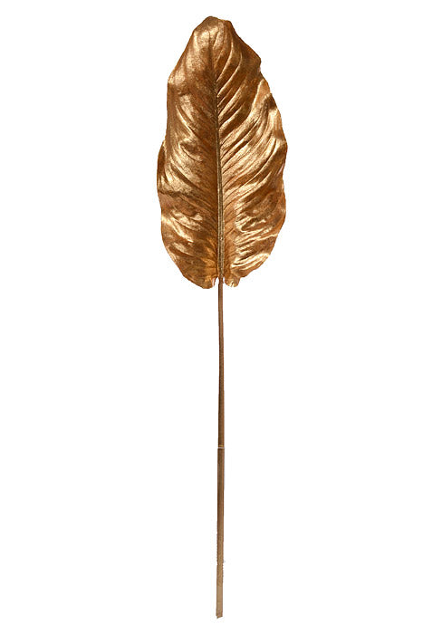 39" Metallic Calla Lily Spray Champagne Gold