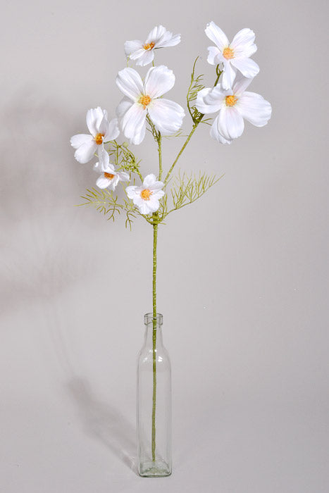 29.5" Silk Cosmos Spray White