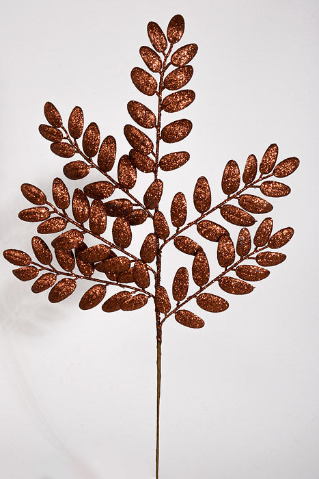 22" Honey Locust Glitter Spray Chocolate