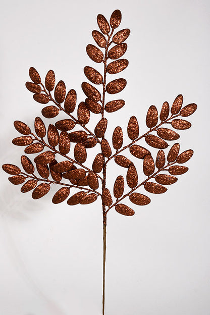 22" Honey Locust Glitter Spray Chocolate