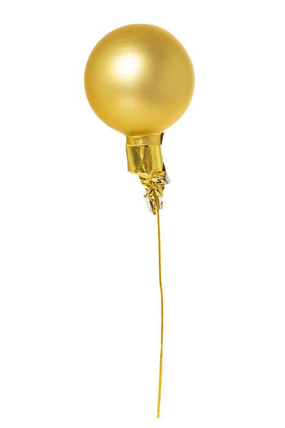 40mm Matte Glass Ball Gold Pkg/48