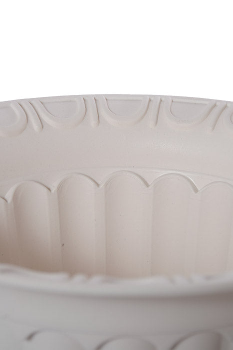 13.5 X 16.5" Plastic Flower Pot White