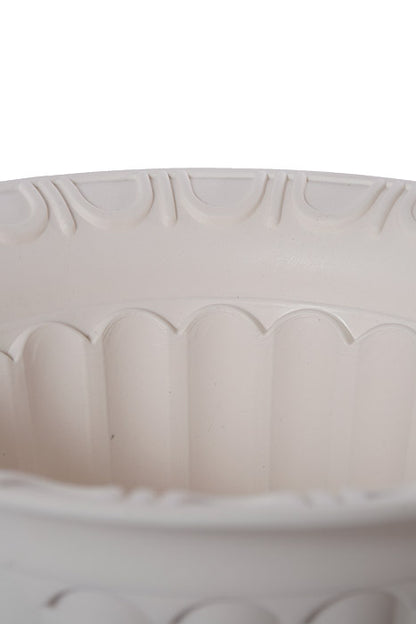 13.5 X 16.5&quot; Plastic Flower Pot White