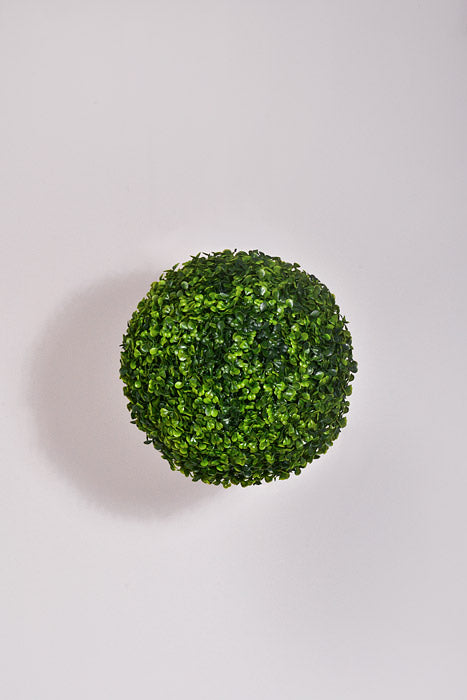 12" Artificial Boxwood Ball Green