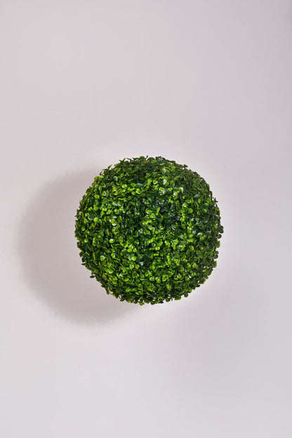12" Artificial Boxwood Ball Green