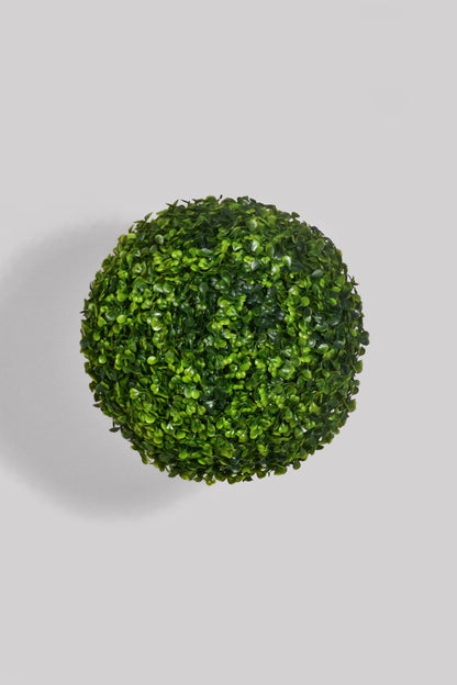 12" Artificial Boxwood Ball Green