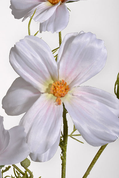 29.5" Silk Cosmos Spray White