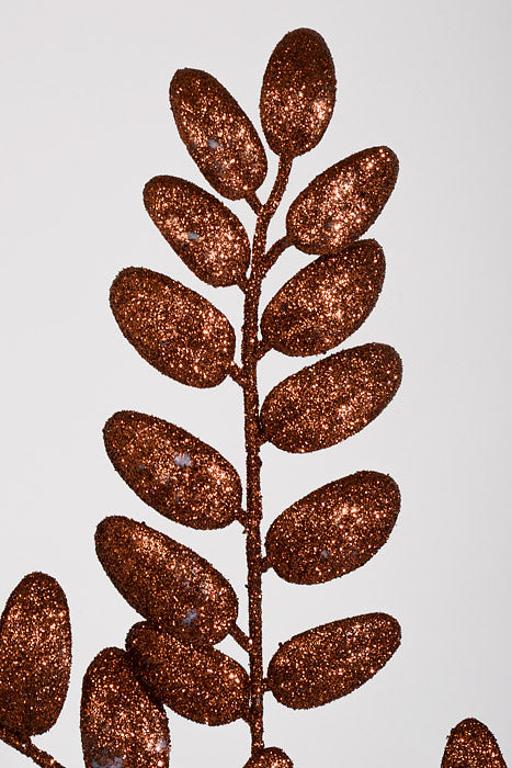 22" Honey Locust Glitter Spray Chocolate