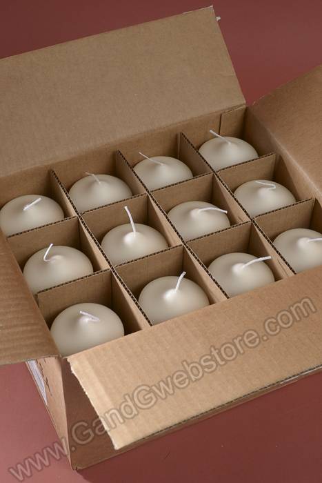 2.8" X 8" Pillar Candle Ivory Pkg/12
