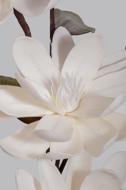46" Foam Magnolia Stem White