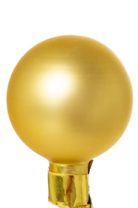 40mm Matte Glass Ball Gold Pkg/48
