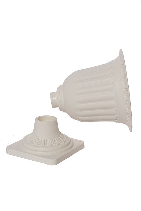 13.5 X 16.5&quot; Plastic Flower Pot White