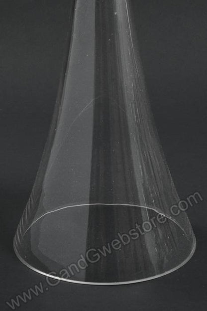 6" X 23.75" Reversible Zoe Glass Vase Clear/mirror