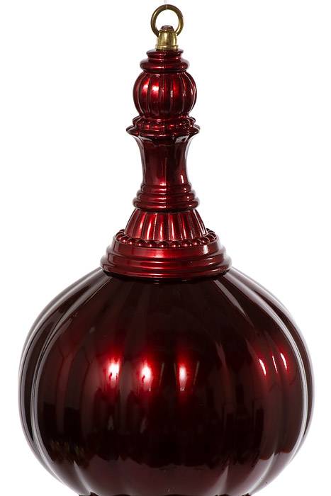 28&quot; Jumbo Ornament Candy Burgundy