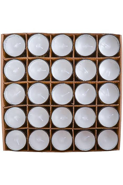 2.5" X 2" Mercury Glass Votive W/candle Gold Pkg/25