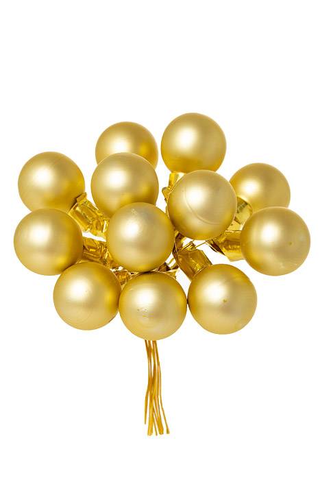 25mm Matte Glass Ball Gold Pkg/144