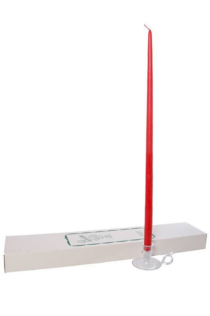 24" Patrician Taper Red Candle Box/12