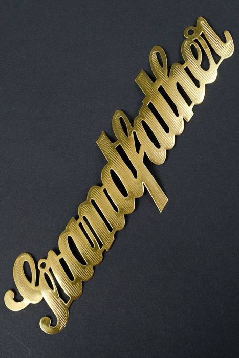 2" Large Paper "grandfather" Gold Pkg/10