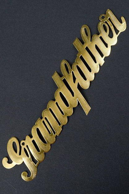 2" Large Paper "grandfather" Gold Pkg/10