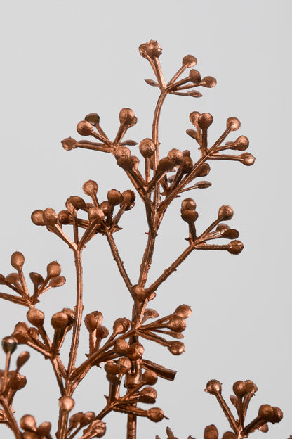 33" Eucalyptus Seed Spray Copper
