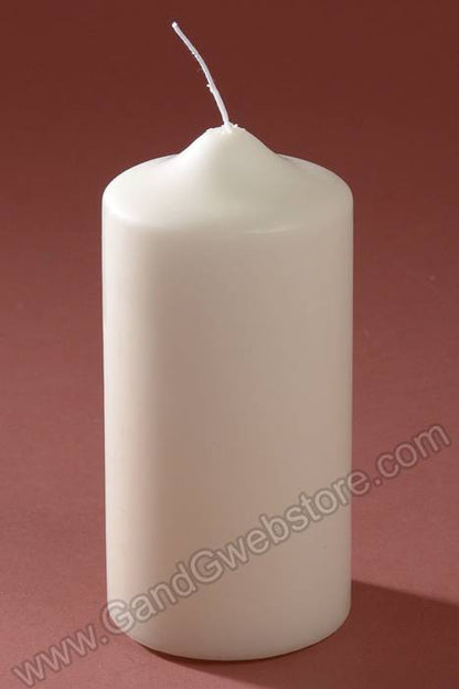 2.8" X 6" Pillar Candle Ivory Pkg/12