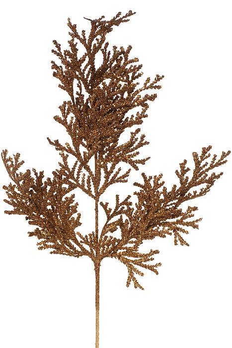 20.5" Double Glitter Lycopodium Spray Angd