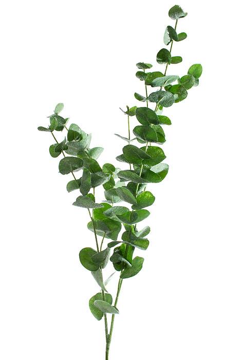40" Iced Eucalyptus Leaf Spray Green/ice