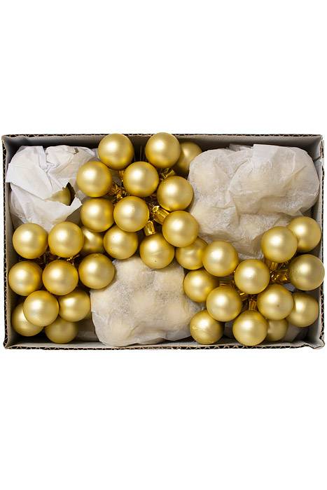 25mm Matte Glass Ball Gold Pkg/144