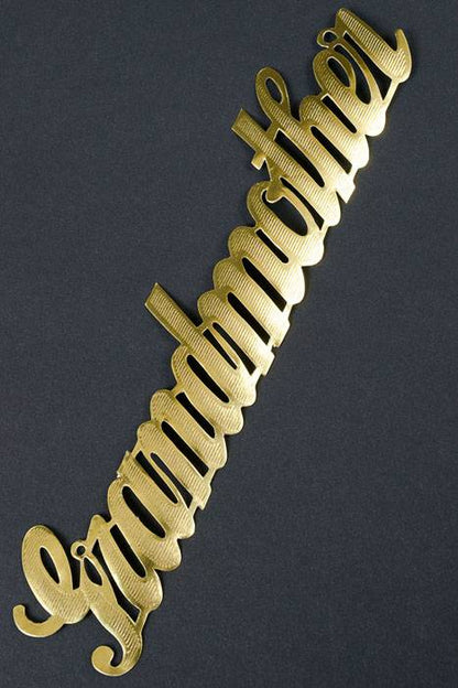 1.5" Large Paper "grandmother" Gold Pkg/10