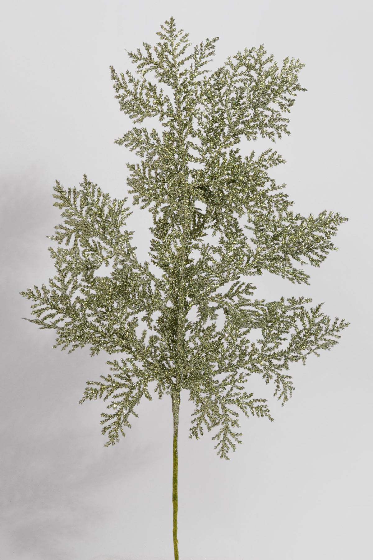 19" Incense Cedar Glittered Spray Sage