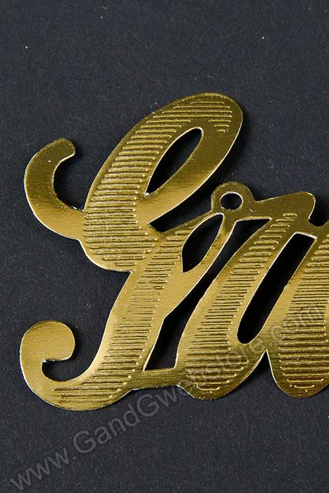 1.5" Large Paper "grandmother" Gold Pkg/10