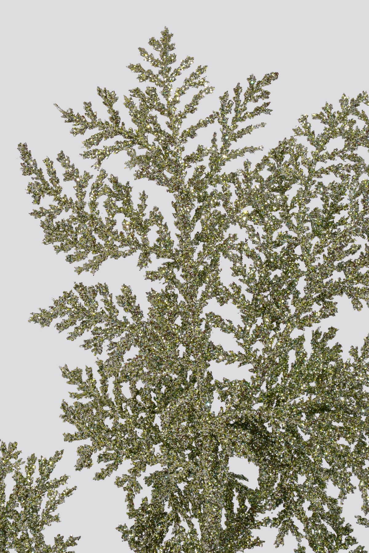 19" Incense Cedar Glittered Spray Sage