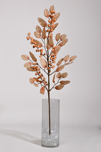 25" Autum Berry Spray Light Brown