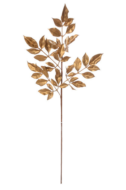 36.25" Metallic Leaf Spray Gold