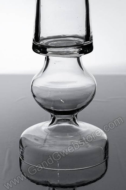 7&quot; X 5.25&quot; X 23.5&quot; Glass Vase Clear