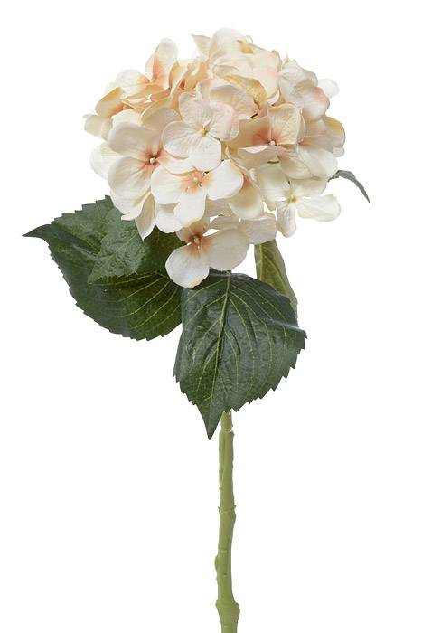 19" Silk Hydrangea Spray Beige