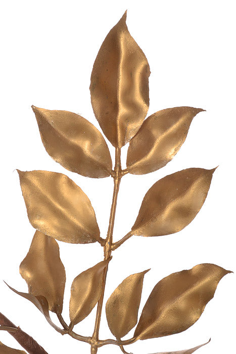 36.25" Metallic Leaf Spray Gold