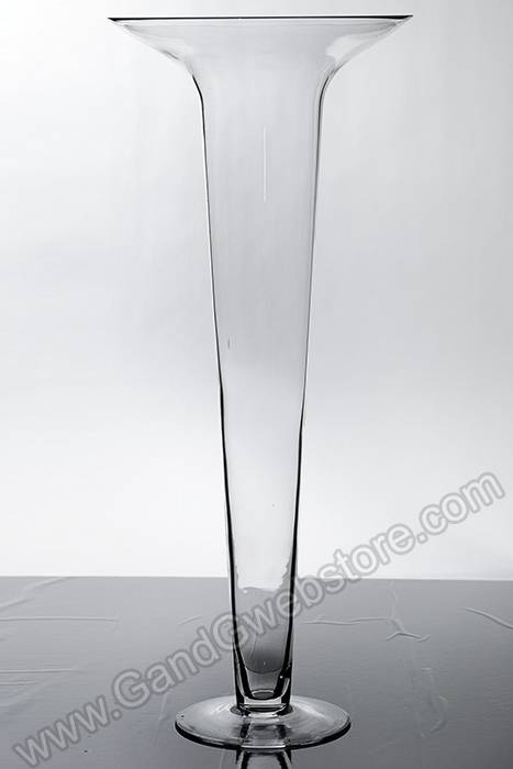 10" X 6" X 24" Glass Vase Clear