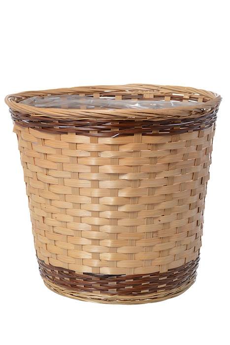 12" X 11" Bamboo Planter Natural
