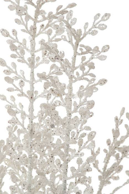 24" Glitter/ Sequin Artemesia Bush White