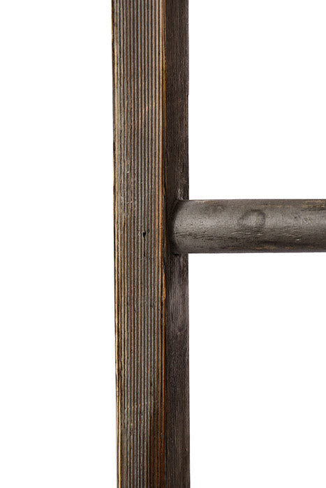 60" Wood Ladder Gray