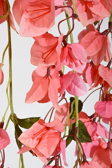 51&quot; Artificial Hanging Bougainvillea Coral/Pink