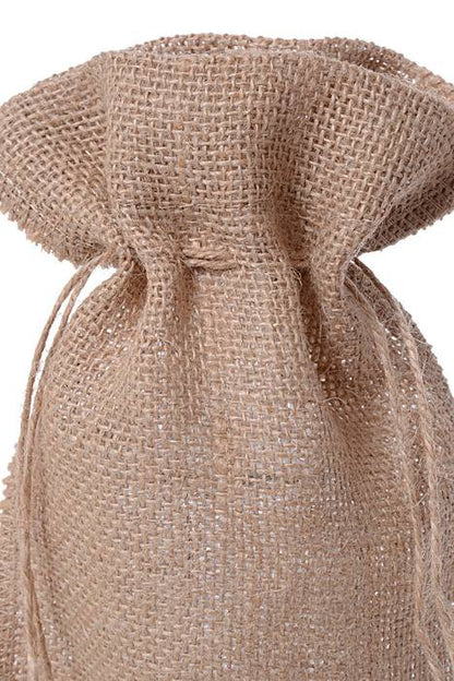 5.5" X 12" Jute Bag Natural Pkg/6