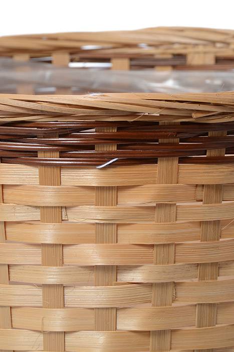 12" X 11" Bamboo Planter Natural