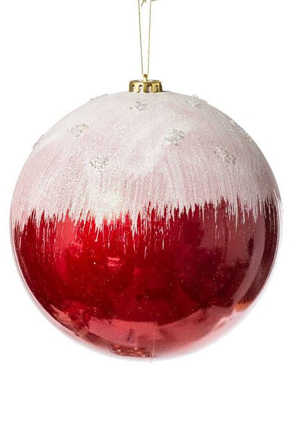 200mm Plastic Ball W/snow Red