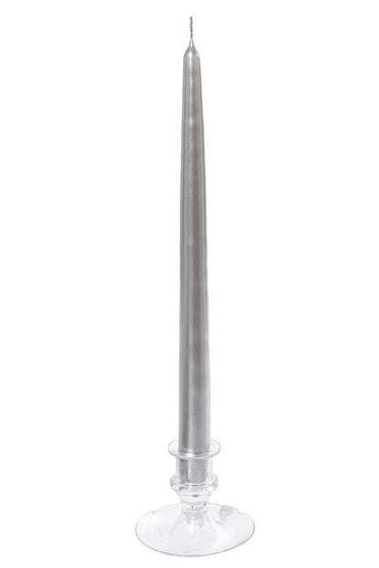 12" Patrician Metallic Taper Silver Box/12