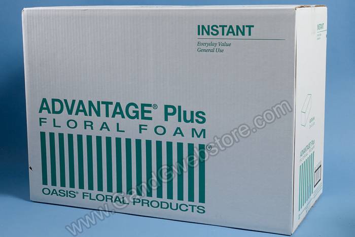 3" X 4" X 9" Advantage Plus Floral Foam Green OASIS Pkg/48