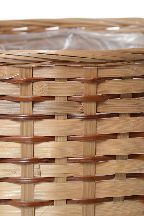 12" X 11" Bamboo Planter Natural