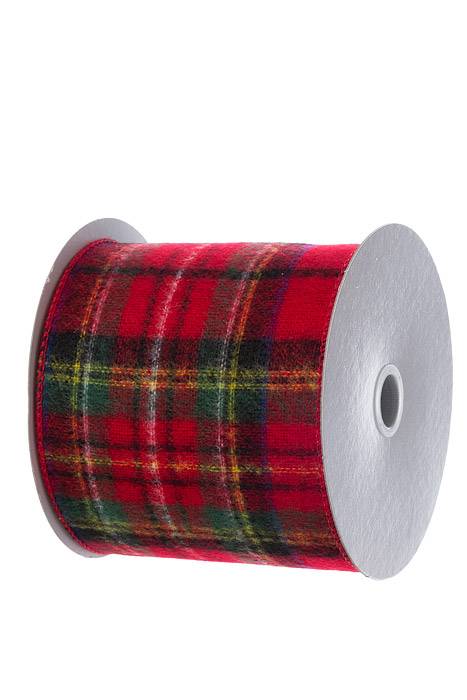 4" X 10y Wired Flannel Plaid